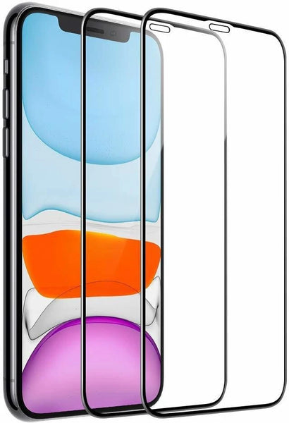 Super Premium Quality Tempered Glass Screen Guard Protector With Black Border Suitable For iPhone 11