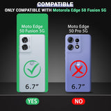 VAKIBO Super Premium Black Border Transparent Case With Corner Protection & Camera Protection Suitable for Moto Edge 50 Fusion