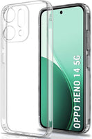 VAKIBO Premium Clear 1.5MM Thick Transparent Soft TPU Rubber Back Cover Case With Camera Protection Suitable for Oppo Reno 14