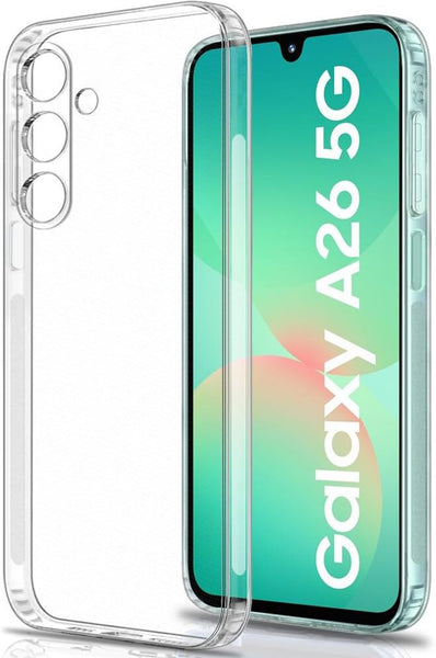VAKIBO Premium Clear 1.5MM Thick Transparent Soft TPU Rubber Back Cover Case With Camera Protection Suitable for Samsung Galaxy A26