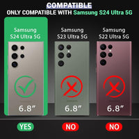 VAKIBO Premium Clear 2MM Thick Transparent Soft TPU Rubber Back Cover Case With Camera Protection Suitable for Samsung Galaxy S24 Ultra