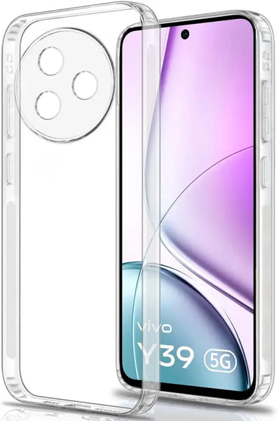 VAKIBO Premium Clear 1.5MM Thick Transparent Soft TPU Rubber Back Cover Case With Camera Protection Suitable for Vivo Y39
