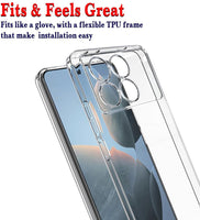 VAKIBO Premium Clear 2MM Thick Transparent Soft TPU Rubber Back Cover Case With Camera Protection Suitable for Mi Poco X6 Pro