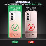 VAKIBO Premium Clear 1.5MM Thick Transparent Soft TPU Rubber Back Cover Case With Camera Protection Suitable for Oppo Reno12