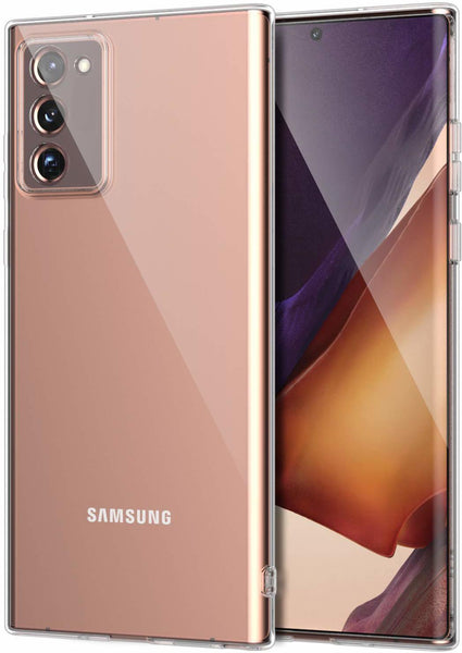VAKIBO Premium Clear 1.5MM Thick Transparent Soft TPU Rubber Back Cover Case With Camera Protection Suitable for Samsung Galaxy Note 20