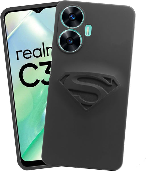 VAKIBO Black Coloured Back Cover Case Suitable for Realme C55