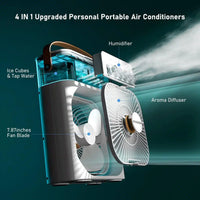 Portable Air Cooling Misting Fan with 5 Hole Spray D1(161x74x237mm)(Assorted colour)