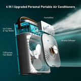 Portable Air Cooling Misting Fan with 5 Hole Spray D1(161x74x237mm)(Assorted colour)