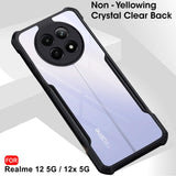 VAKIBO Super Premium Black Border Transparent Case With Corner Protection & Camera Protection Suitable for Realme 12 5G