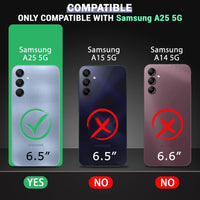 VAKIBO Premium Clear 2MM Thick Transparent Soft TPU Rubber Back Cover Case With Camera Protection Suitable for Samsung Galaxy A25 5G Ultra