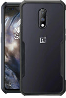 VAKIBO Super Premium Black Border Transparent Case With Corner Protection & Camera Protection Suitable for Oneplus 6T
