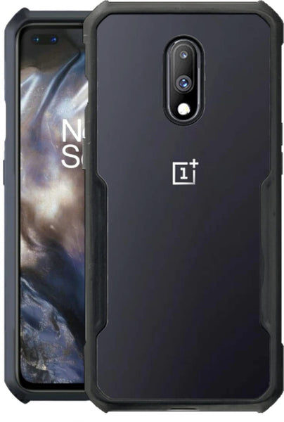 VAKIBO Super Premium Black Border Transparent Case With Corner Protection & Camera Protection Suitable for Oneplus 6T