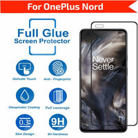 Super Premium Quality Tempered Glass Screen Guard Protector With Black Border Suitable For Oneplus Nord