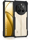 VAKIBO Super Premium Black Border Transparent Case With Corner Protection & Camera Protection Suitable for Realme 12 Pro Plus 5G