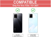VAKIBO Super Premium Black Border Transparent Case With Corner Protection & Camera Protection Suitable for Vivo Y21E