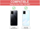 VAKIBO Super Premium Black Border Transparent Case With Corner Protection & Camera Protection Suitable for Vivo Y21E
