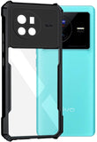 VAKIBO Super Premium Black Border Transparent Case With Corner Protection & Camera Protection Suitable for Vivo X80 Pro