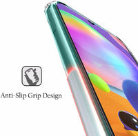 VAKIBO Premium Clear 1.5MM Thick Transparent Soft TPU Rubber Back Cover Case With Camera Protection Suitable for Samsung Galaxy A31