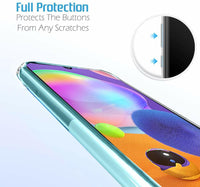 VAKIBO Premium Clear 1.5MM Thick Transparent Soft TPU Rubber Back Cover Case With Camera Protection Suitable for Samsung Galaxy A31