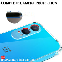 VAKIBO Premium Clear 1.5MM Thick Transparent Soft TPU Rubber Back Cover Case With Camera Protection Suitable for OnePlus Nord CE4 lite 5G