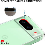 VAKIBO Premium Clear 1.5MM Thick Transparent Soft TPU Rubber Back Cover Case With Camera Protection Suitable for Google Pixel 8A