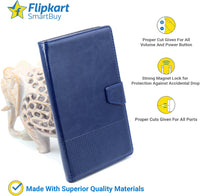 VAKIBO Horizontal Premium Dotted Blue Coloured Sysnthatic Leather Flip Cover Case Suitable for Lenovo Tab M8 FHD 2nd Gen 8705F
