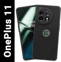 VAKIBO Dotted Black Coloured Made with Silicon Rubber TPU Back Cover Case Suitable for OnePlus 11