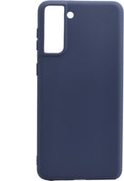 VAKIBO 1.2 MM Thick Blue Coloured Soft TPU Rubber Back Cover Case With Camera Protection Ring Suitable for Samsung Galaxy S21 Plus