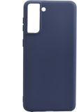 VAKIBO 1.2 MM Thick Blue Coloured Soft TPU Rubber Back Cover Case With Camera Protection Ring Suitable for Samsung Galaxy S21 Plus