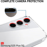 VAKIBO Premium Clear 1.5MM Thick Transparent Soft TPU Rubber Back Cover Case With Camera Protection Suitable for Samsung Galaxy S25 Plus