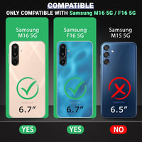 VAKIBO Premium Clear 1.5MM Thick Transparent Soft TPU Rubber Back Cover Case With Camera Protection Suitable for Samsung Galaxy M16