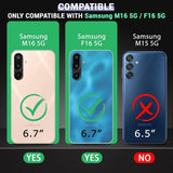 VAKIBO Premium Clear 1.5MM Thick Transparent Soft TPU Rubber Back Cover Case With Camera Protection Suitable for Samsung Galaxy F16