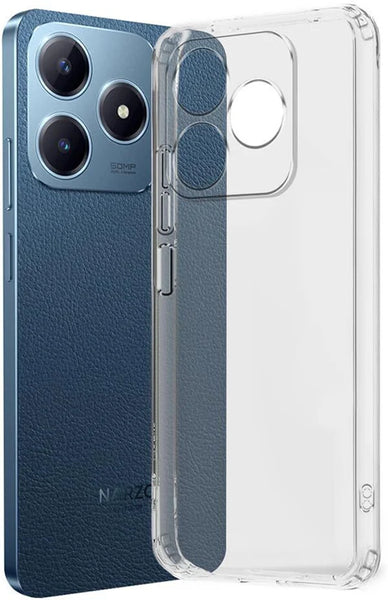 VAKIBO Premium Clear 1.5MM Thick Transparent Soft TPU Rubber Back Cover Case With Camera Protection Suitable for Realme C61 4G
