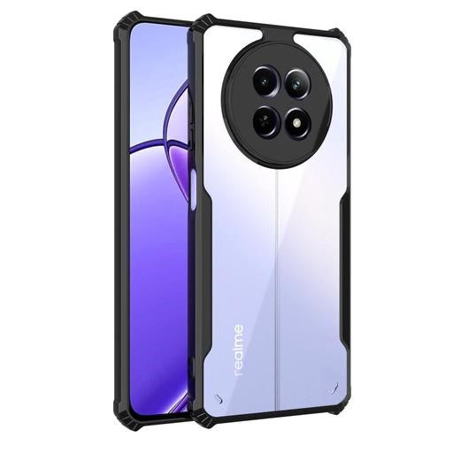 VAKIBO Super Premium Black Border Transparent Case With Corner Protection & Camera Protection Suitable for Realme 13 5G