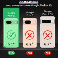 VAKIBO Premium Clear 1.5MM Thick Transparent Soft TPU Rubber Back Cover Case With Camera Protection Suitable for Google Pixel 8A