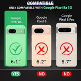 VAKIBO Premium Clear 1.5MM Thick Transparent Soft TPU Rubber Back Cover Case With Camera Protection Suitable for Google Pixel 8A