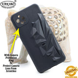 VAKIBO Bat Man 3D Mask Design Black Coloured Soft TPU Back Cover Case With Camera Protection Ring Suitable for Google Pixel 4