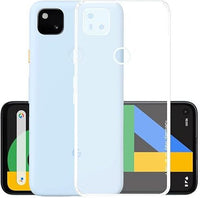 VAKIBO Premium Clear 1.5MM Thick Transparent Soft TPU Rubber Back Cover Case With Camera Protection Suitable for Google Pixel 4A