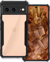 VAKIBO Super Premium Black Border Transparent Case With Corner Protection & Camera Protection Suitable for Google Pixel 8