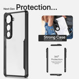 VAKIBO Best Selling Black and Transparent Coloured Made With Soft TPU and Acrylic Back Cover Case With 4 Corner and Camera Protection Suitable for Vivo Y400 Pro