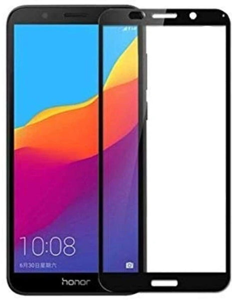Super Premium Quality Tempered Glass Screen Guard Protector With Black Border Suitable For Honor 7s