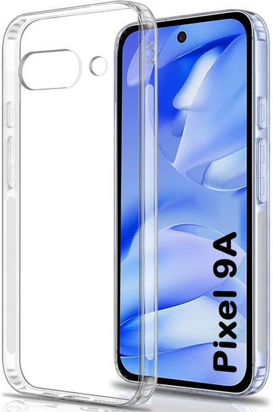 VAKIBO Premium Clear 1.5MM Thick Transparent Soft TPU Rubber Back Cover Case With Camera Protection Suitable for Google Pixel 9A