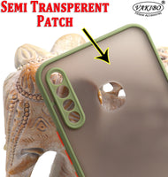 VAKIBO Smoke Design With Camera Protection Light Green Coloured Soft Sides and Hard Back Back Cover Case Suitable for Infinix Hot 8