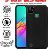 VAKIBO Matte Frosted Black Coloured Soft TPU Back Cover Case Suitable for Infinix Smart HD 2021