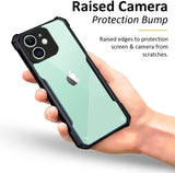 VAKIBO Best Selling Black and Transparent Back Cover Case Made With Soft TPU and Acrylic With 4 Corner and Camera Protection Suitable for Apple iPhone 11