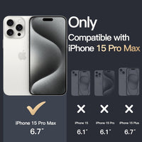 VAKIBO Premium Clear 2MM Thick Transparent Soft TPU Rubber Back Cover Case With Camera Protection Suitable for iPhone 15 Pro Max