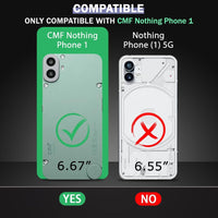 VAKIBO Premium Clear 1.5MM Thick Transparent Soft TPU Rubber Back Cover Case With Camera Protection Suitable for Nothing Phone CMF 1