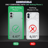 VAKIBO Premium Clear 1.5MM Thick Transparent Soft TPU Rubber Back Cover Case With Camera Protection Suitable for Nothing Phone CMF 1