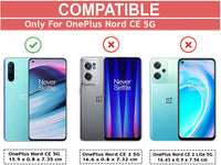 VAKIBO Premium Clear 2MM Thick Transparent Soft TPU Rubber Back Cover Case With Camera Protection Suitable for OnePlus Nord CE