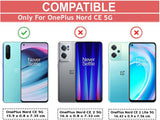 VAKIBO Premium Clear 2MM Thick Transparent Soft TPU Rubber Back Cover Case With Camera Protection Suitable for OnePlus Nord CE